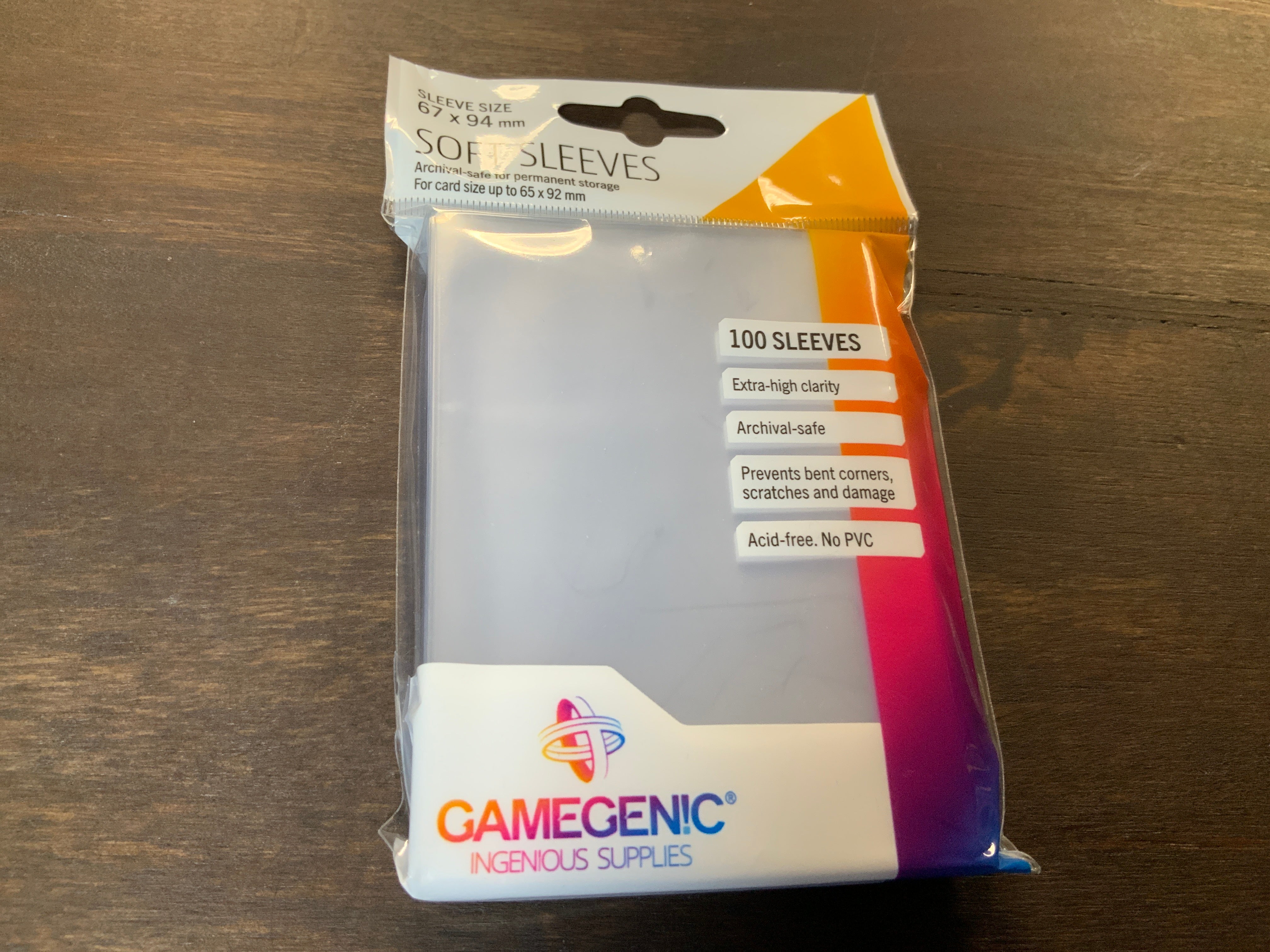 Gamegenic 100 Soft Sleeves