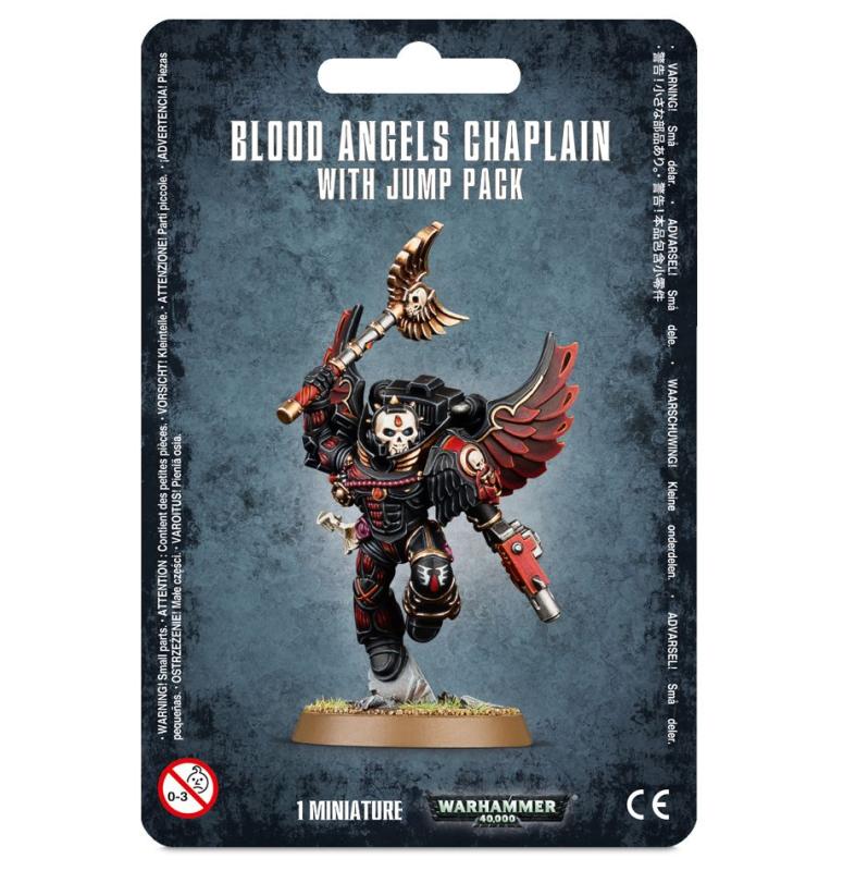 Space Marines Blood Angels Chaplain With Jump Pack