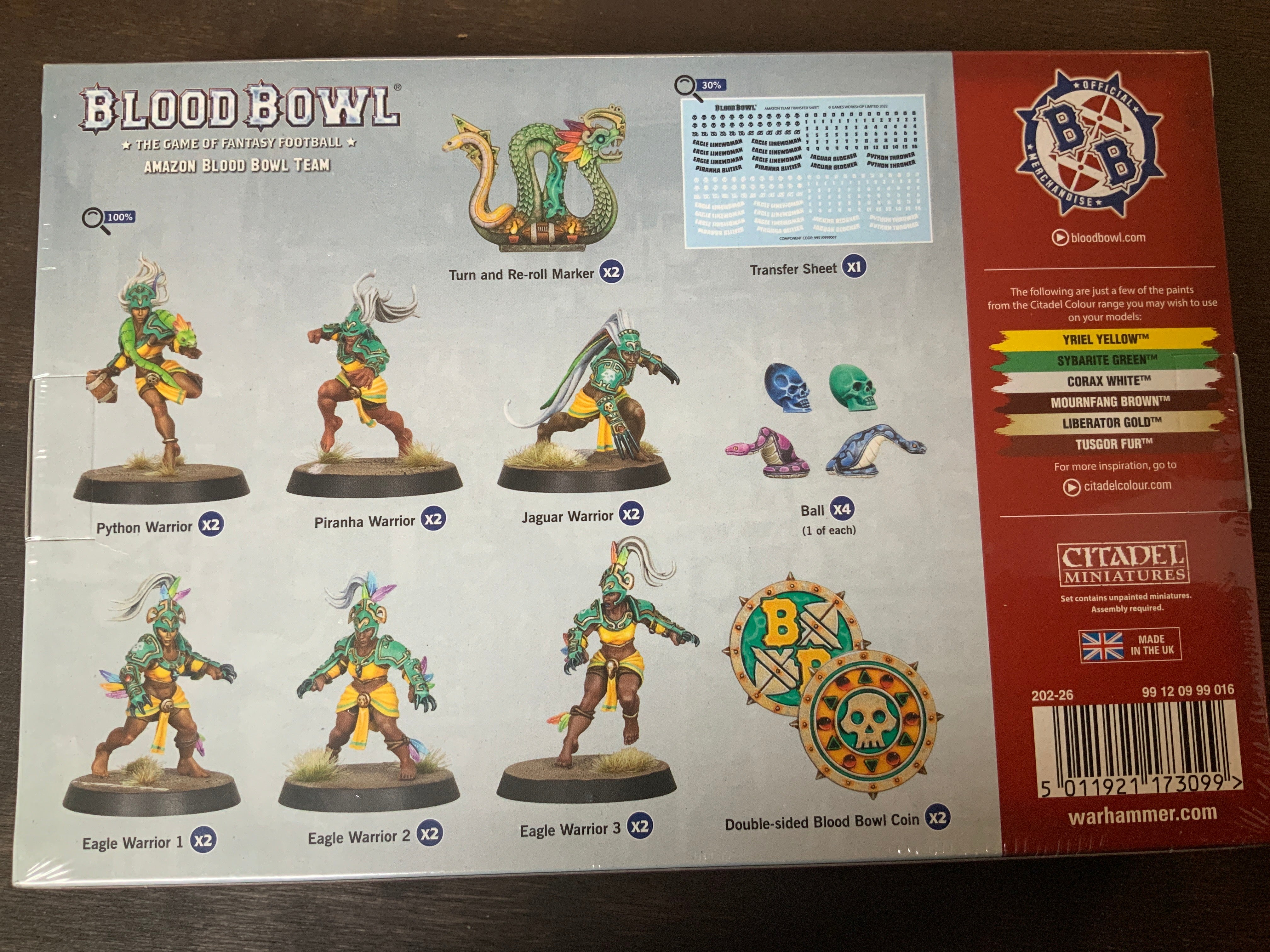Blood Bowl : Amazon “Kara Temple Harpies”
